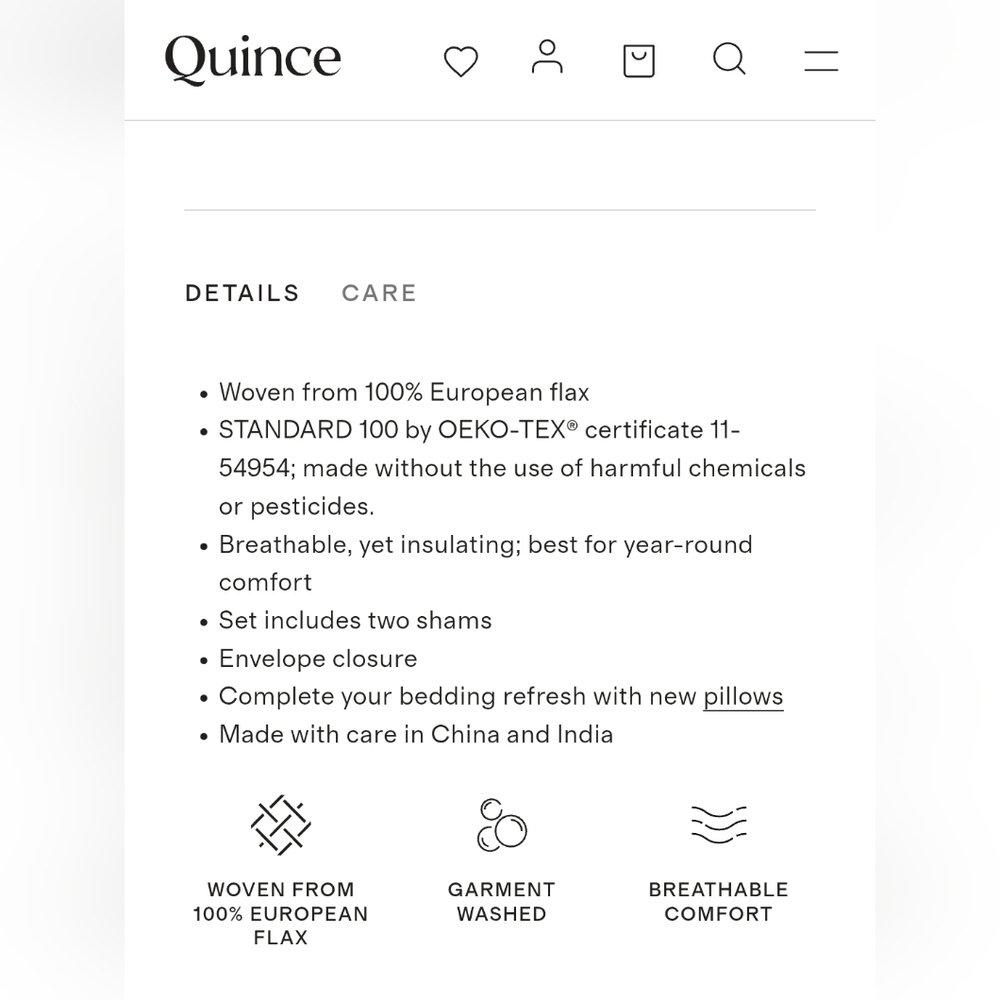 Quince Linen Dusty Mauve Standard Shams! Set Of 2 (L62) - Picture 2 of 10